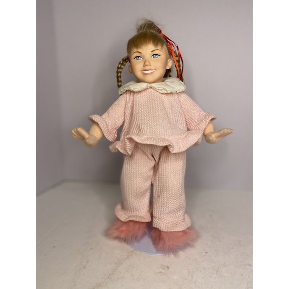 Universal Studios Dr. Seuss Cat in the Hat 13” Girl Doll 2009 With Stand No Box - Picture 12 of 12